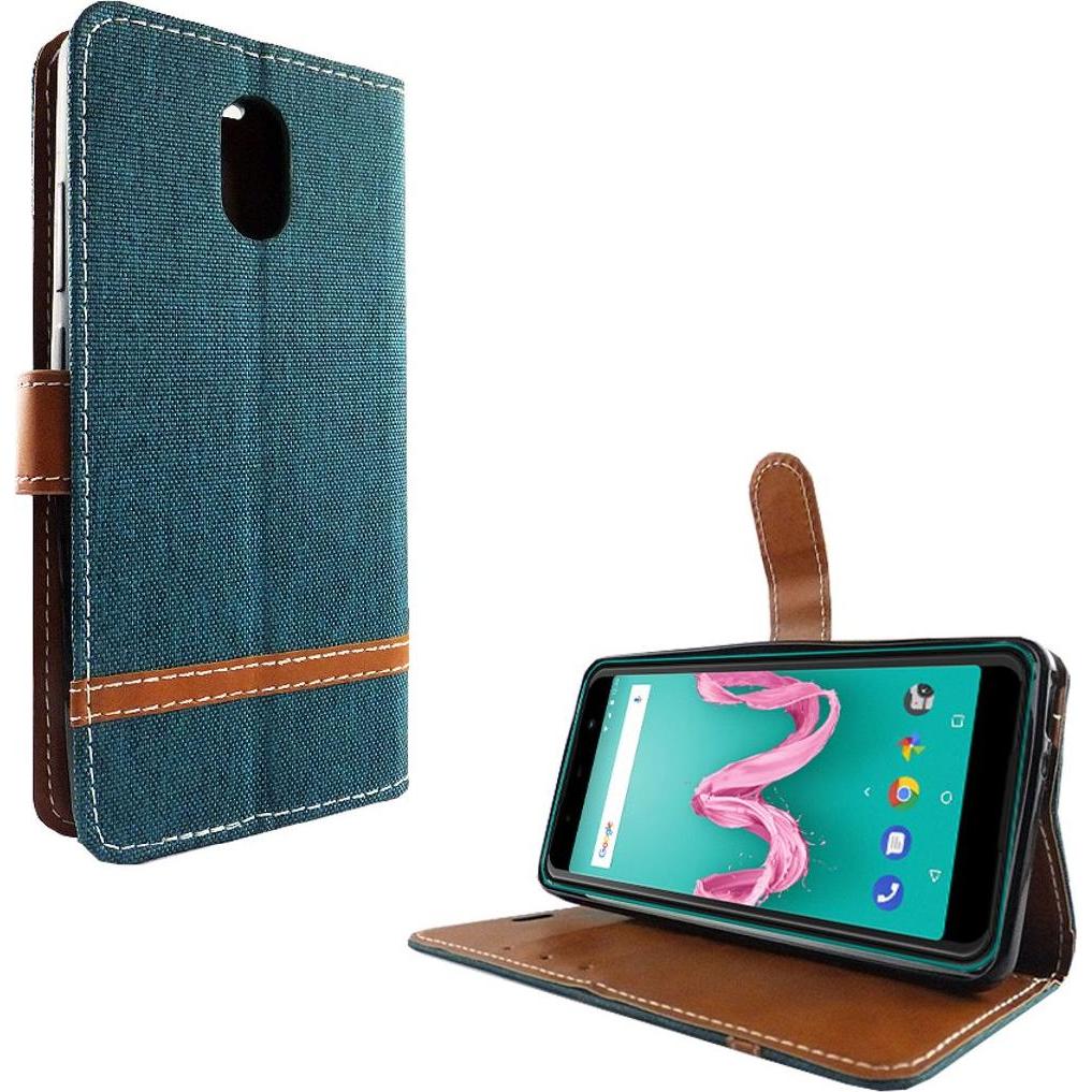 König Design Hülle Handy Schutz für Wiko Lenny 5 Case Cover Tasche Wallet Etui Handyhülle Neu (Wiko Lenny 5), Smartphone...