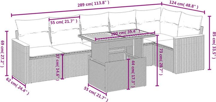 Image du produit vidaXL Garten Sofagarnitur