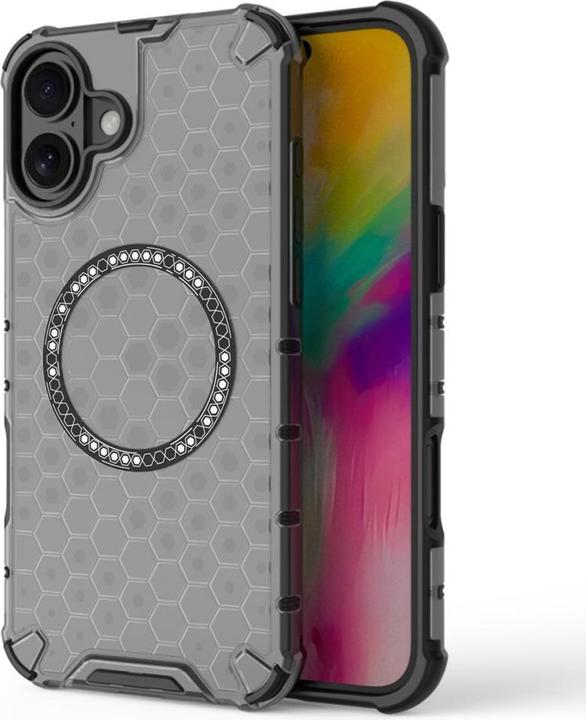Produktbild Techsuit - HoneyComb Shield MagSafe - iPhone 16 - Black (Apple iPhone 16)