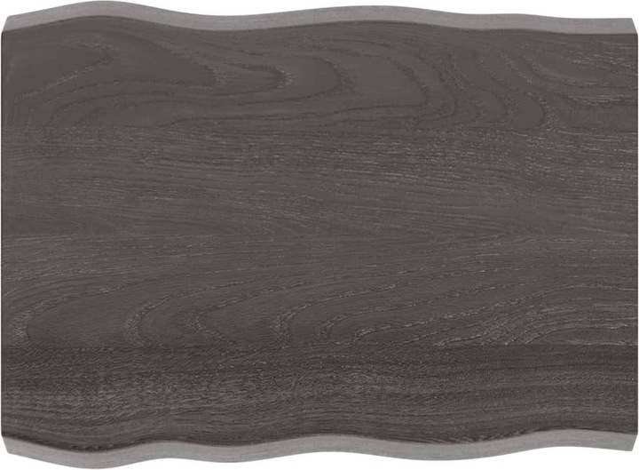 Actual product image VidaXL Tischplatte 80x60x6 cm Massivholz Eiche Behandelt (80 x 60 x 6 cm)