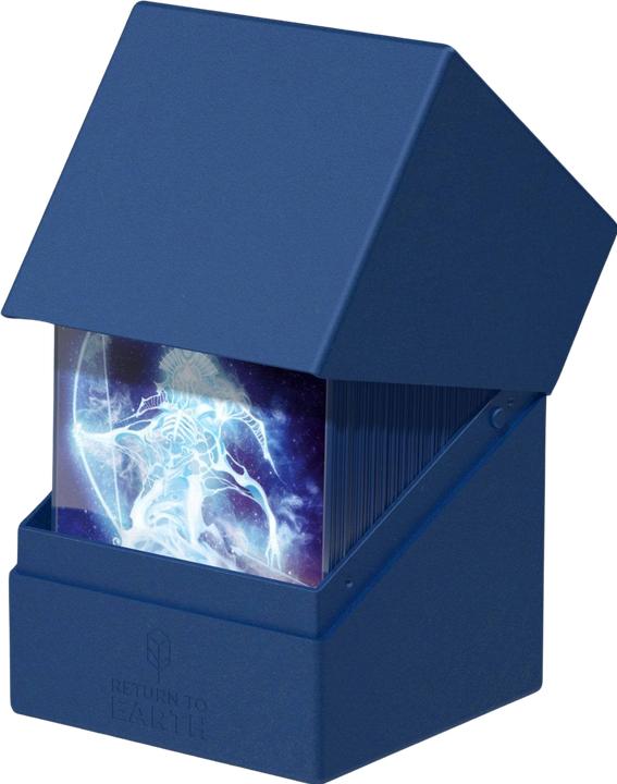 Actual product image Ultimate Guard Card Box Return To Earth Boulder Deck Case 100+ Blue