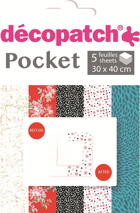 Produktbild Décopatch Decopatch-Papier Nr. 2, 5 Blatt (20 g/m², 5 x)