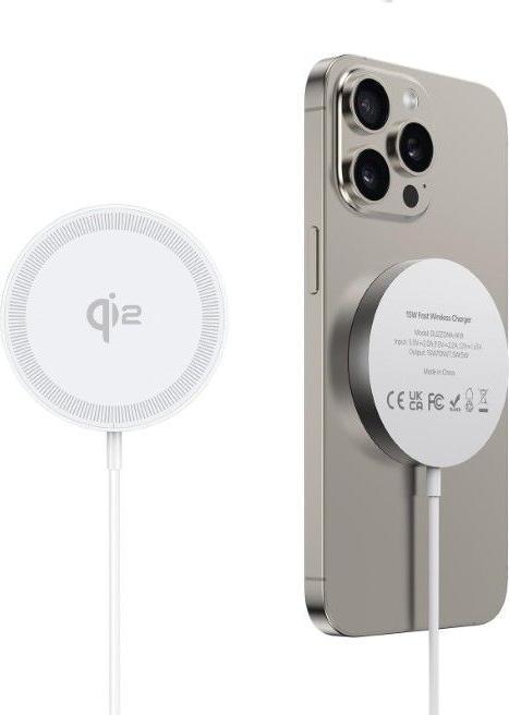 Actual product image Duzzona W18 Qi2 Wireless Charger with MagSafe (15 W)