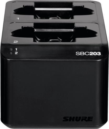 Produktbild Shure SBC203-PS SLX-D dubbele acculader