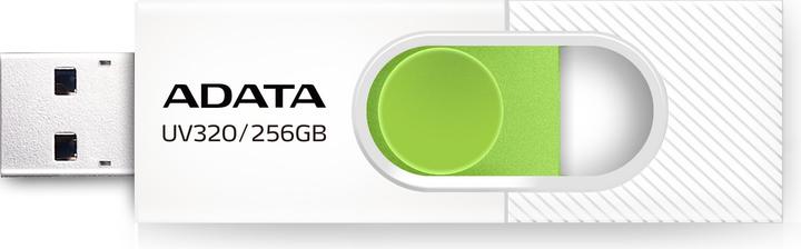 Image du produit Adata Pendrive UV320 USB3.2 blanc-vert (256 Go, USB-A)