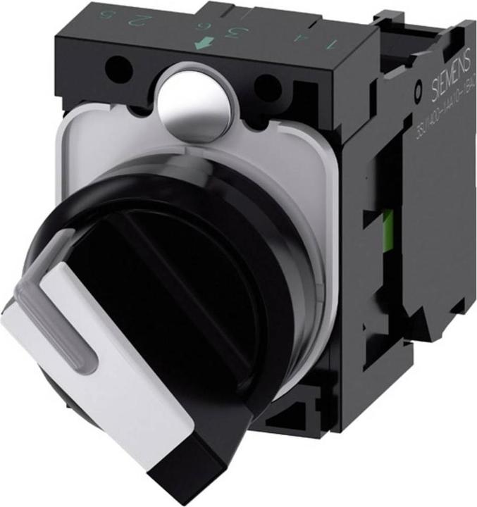 Produktbild Siemens Selector switch, 22mm, black, white