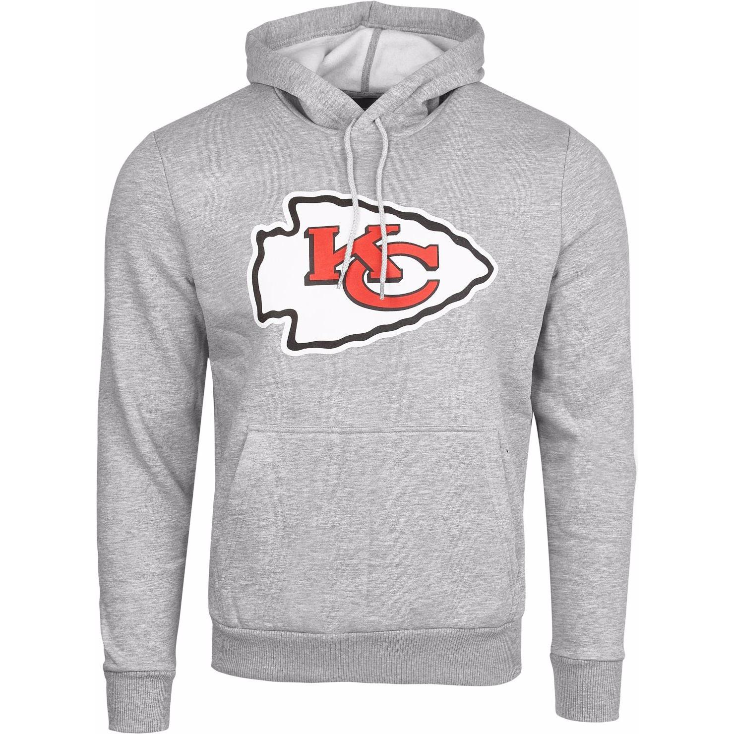New Era, Herren, Pullover, NFL Kansas City Chiefs, Grau, (M)