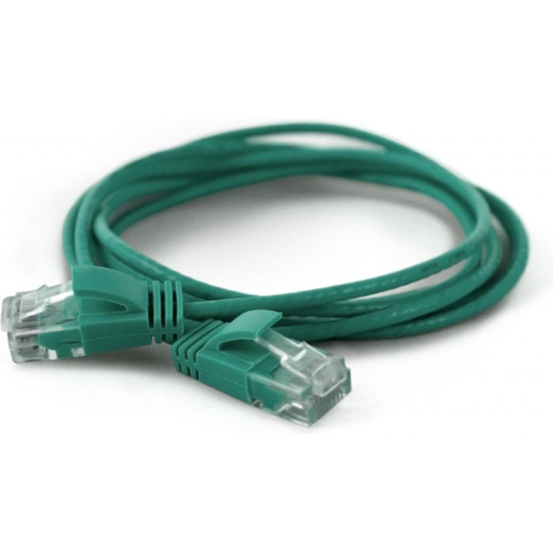 Wantec 7324 U/UTP (UTP) Grün 0.2m Cat6a Netzwerkkabel (U/UTP, CAT6a, 0.20 m), Netzwerkkabel