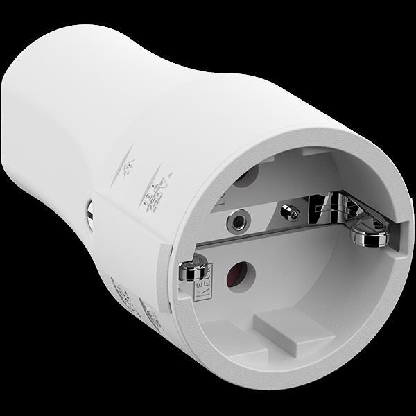 Actual product image Bachmann Mountable coupling white Power plug adapter