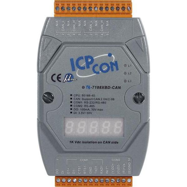 Thumbnail - Moxa ICP CON I-7000 SERIE, MED DISP, Netzwerkadapter
