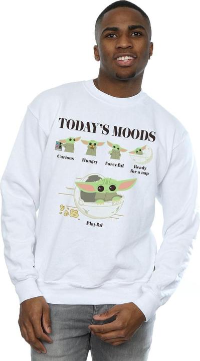 Actual product image Star Wars Mens The Mandalorian The Child Moods Sweatshirt (5XL)