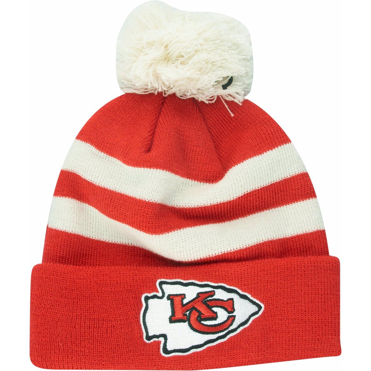 New Era, Herren, Mütze, Bommel Beanie NFL, Rot, (One Size)