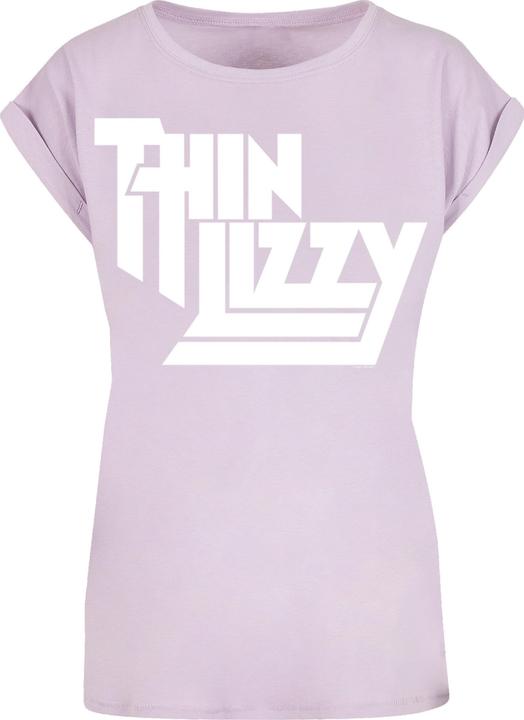 Immagine prodotto Merchcode Donna Thin Lizzy - TL Stacked Logo White Extended Shoulder Tee - 181487 (S)