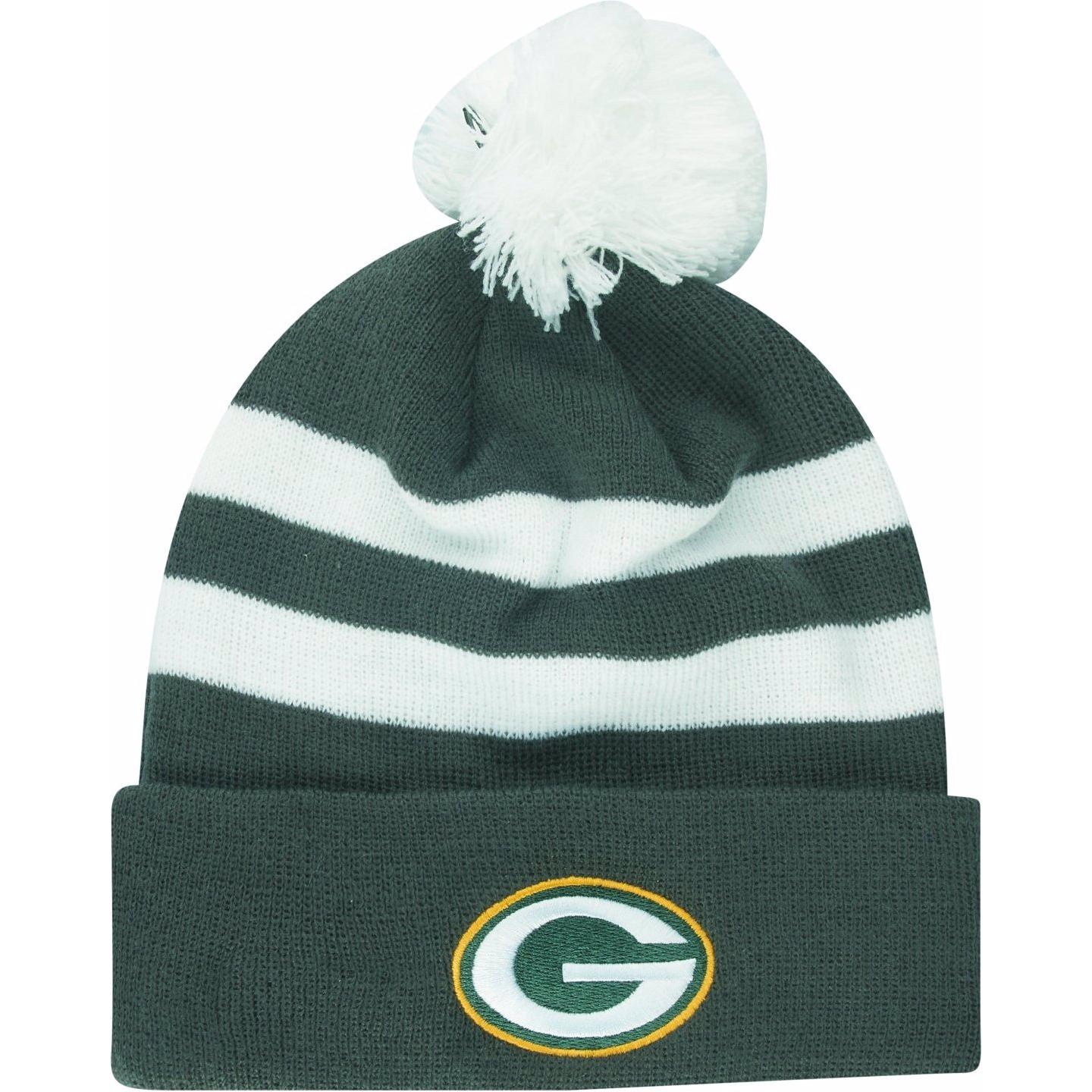 New Era, Herren, Mütze, Bommel Beanie NFL, Grün, (One Size)