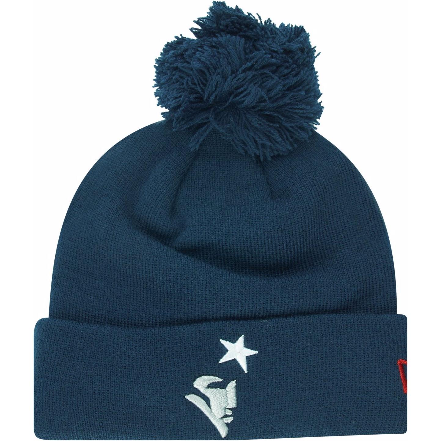 New Era, Herren, Mütze, Bommel Beanie NFL Elemental Logo, Blau, (One Size)