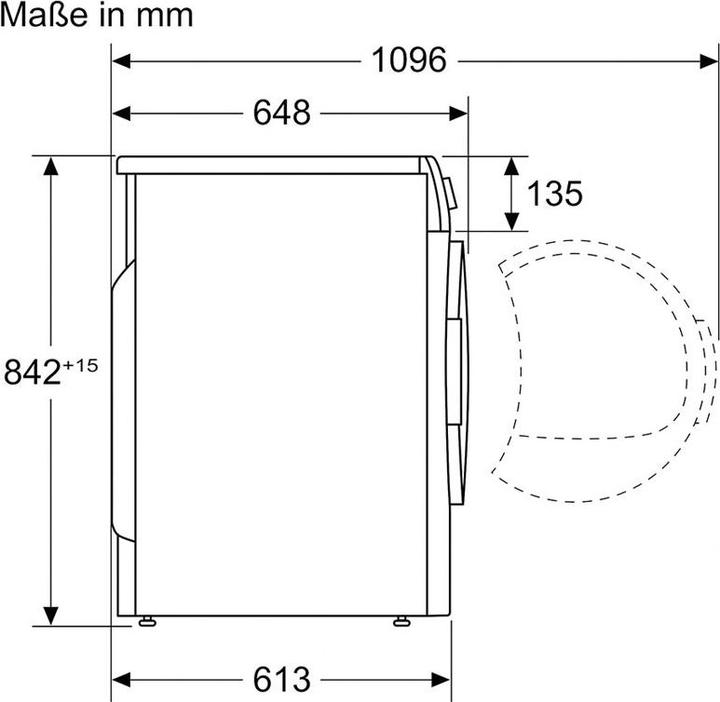 Image du produit Bosch Hausgeräte Wäschetrockner (8 kg, Droite)