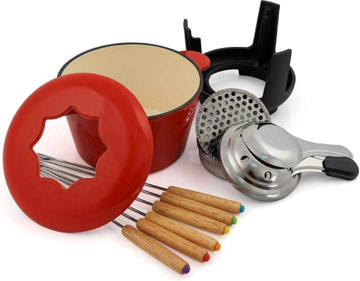 Image du produit BBQ-Toro Set à fondue en fonte pour 6 personnes (Fondue au fromage)