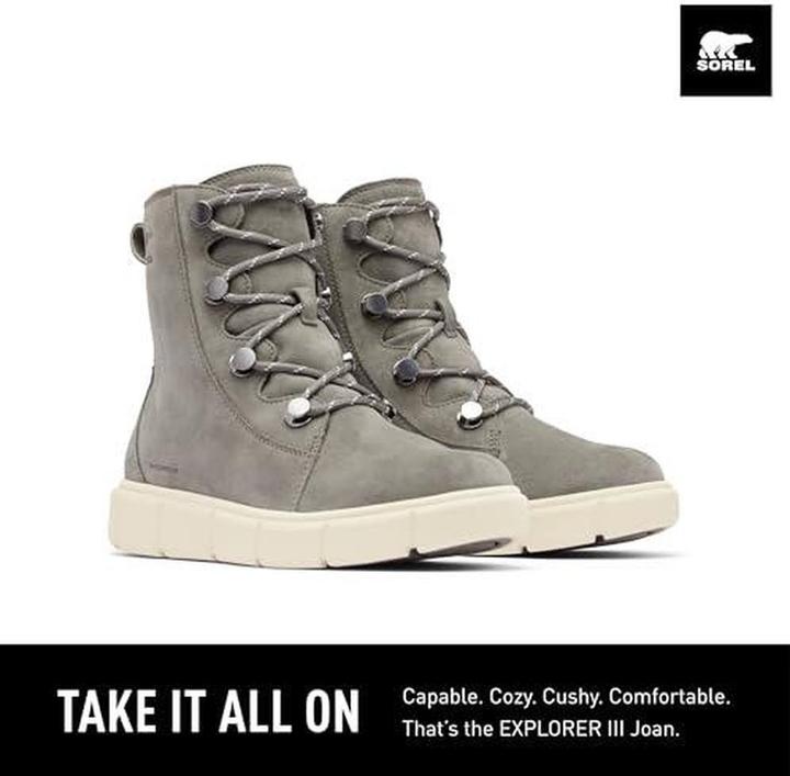 Actual product image Sorel Women's Explorer III Joan Waterproof (39)