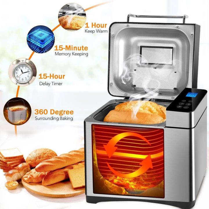 Produktbild Coocheer Vollautomatischer Brotbackautomat mit 19 Programmen