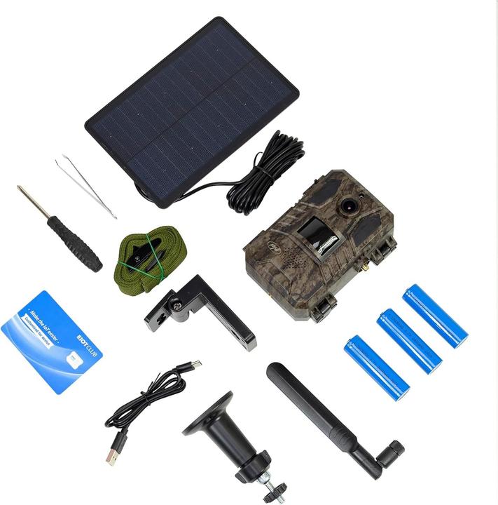 Image du produit PNI Caméra de chasse camouflage 16 MP, 4G LTE, GPS, vision nocturne, imperméable IP66