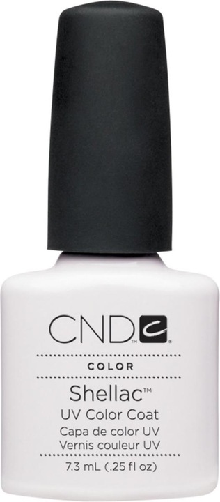 Produktbild CND Shellac UV Color Coat Cream Puff (Weiss, Gel-Effekt Nagellack)