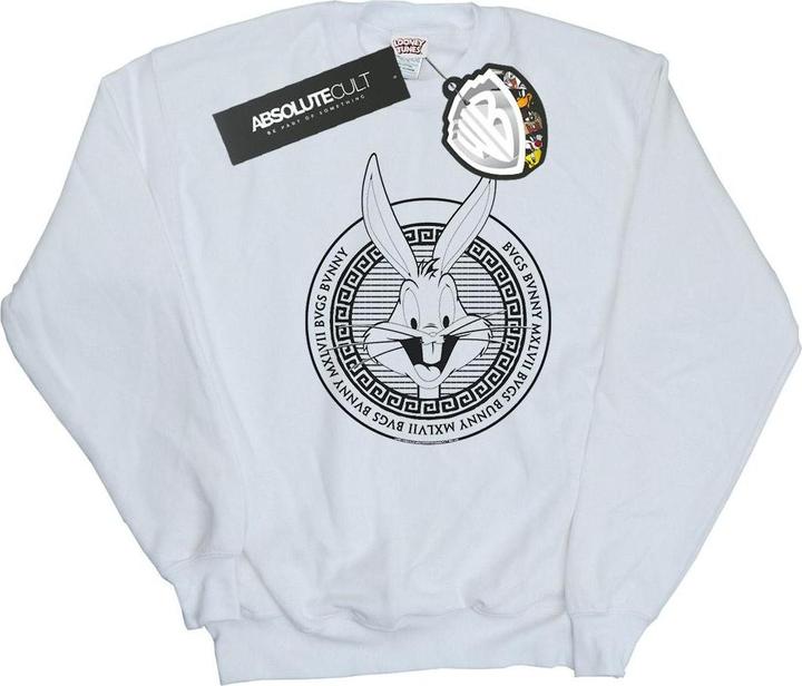 Actual product image Looney Tunes Mens Bugs Bunny Greek Circle Sweatshirt (S)