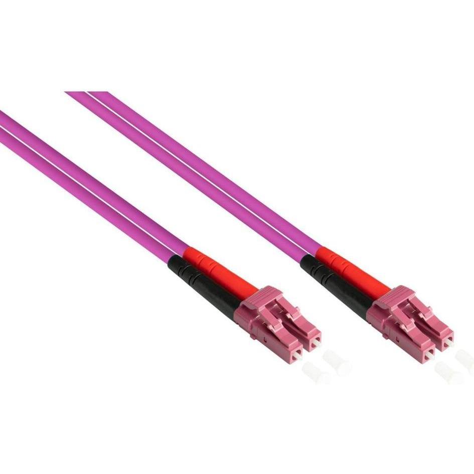 Kabelmeister SO-33154 - Patchkabel LWL Duplex OM4 (Multimode, 50125) LCLC, LSZH, 20m (20 m), Netzwerkkabel