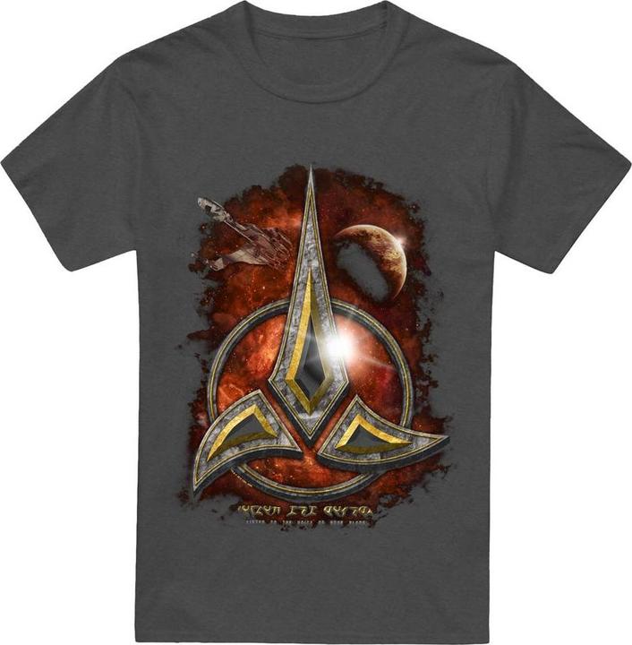 Actual product image Unisex Adult Klingon Crest T-Shirt (M)