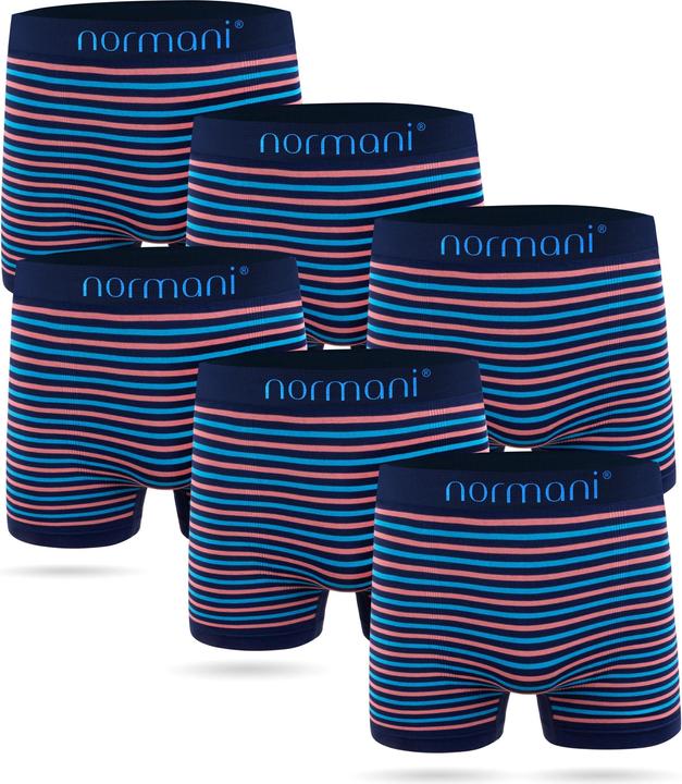 Immagine prodotto Normani Boxer da uomo 6 pezzi in microfibra e nylon (L, confezione da 6)