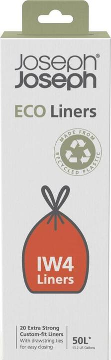 Produktbild Joseph Joseph IW4 50 L Eco Müllbeutel Recycelte Müllbeutel 20erPack Grau (20 x, 50 l)