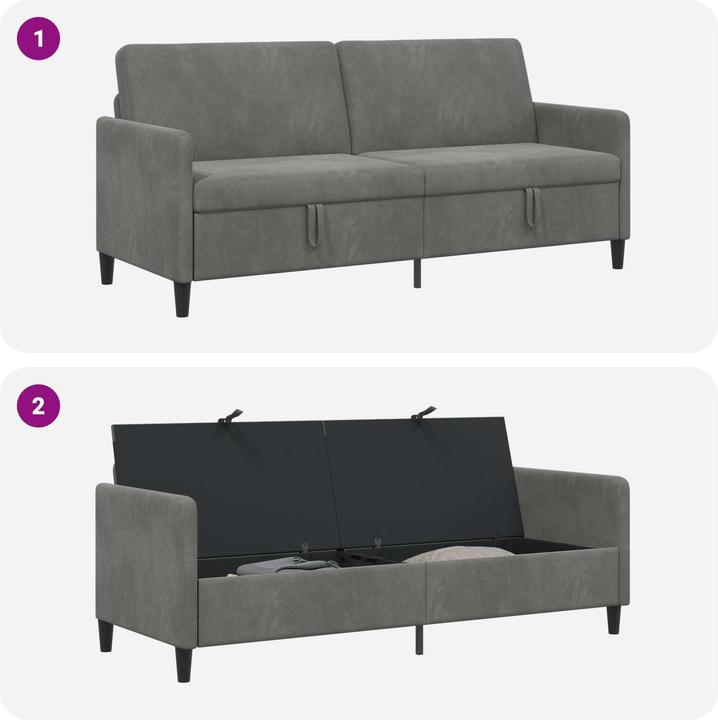 Produktbild vidaXL Sofa mit Stauraum (3-Sitzer)