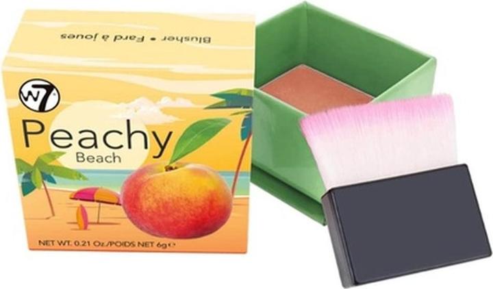 Actual product image W7 Peachy Beach Blush Orange Blush 6g (Coral red)