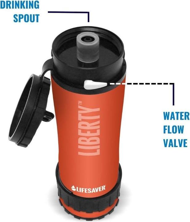 Actual product image LifeSaver LIBERTY Wasserfilter, orange (0.40 l)