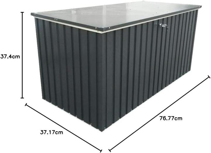 Produktbild Duramax Metall Garten Gerätebox Kissenbox 1450 L