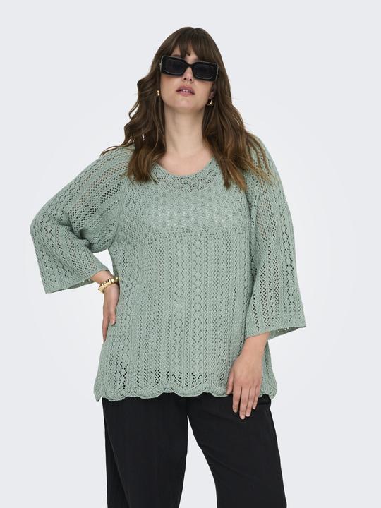 Produktbild Only Normal geschnitten Rundhals Plus Pullover Strickpullover (M)