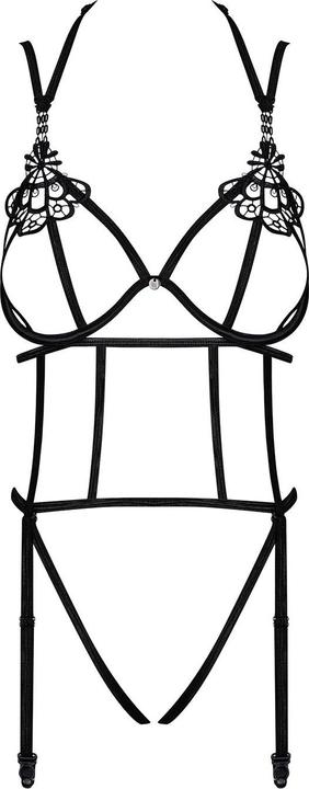 Produktbild Obsessive Badossa Offener Bodysuit Schwarz (L)