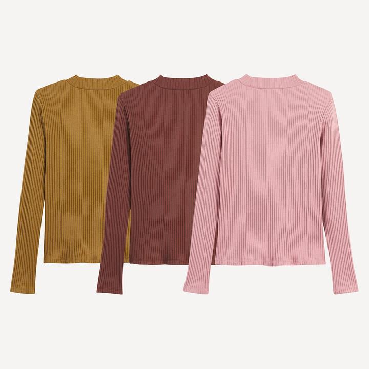 Produktbild La Redoute Collections 3er-Pack Shirts mit Stehkragen (86)