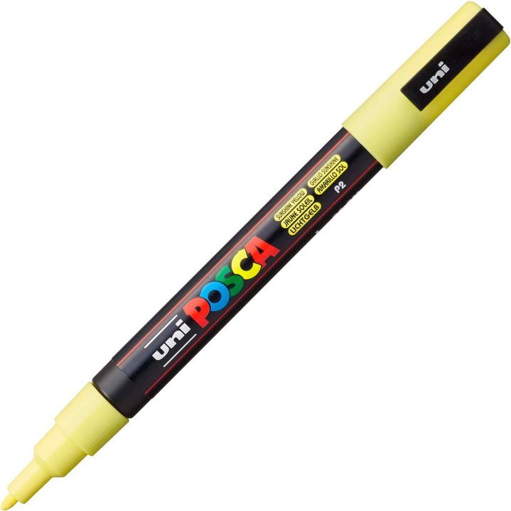 Actual product image Posca Marker PC-3M round tip (Light yellow, 0.90 mm, 1 x)