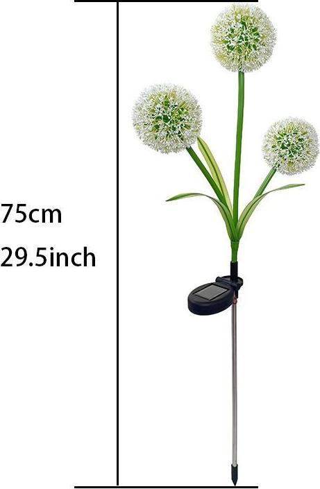 Actual product image Forever Light SUNARI Solar Lamp LED FLS-95 Garlic flower 3000K 600mAh Li-Ion