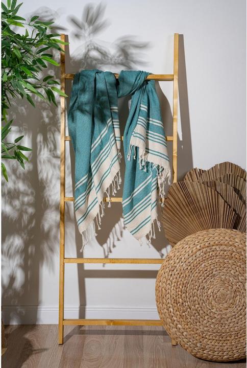 Immagine prodotto Foutastic Strandtuch New Diamond Petrol, Schnelltrocknend: Ja (90 x 170 cm)