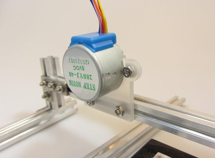 Produktbild MakerBeam Stepper bracket flat (Diverse, Makerbeam Projekte, Baukit)