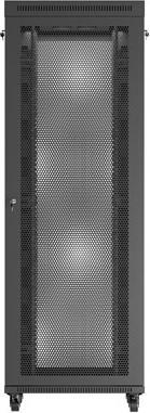 Produktbild Lanberg Stehender Rackschrank 19" 47U 800x800 schwarz perforierte Tür LCD (FLAT PACK) (47 HE, 19 Zoll Rack)