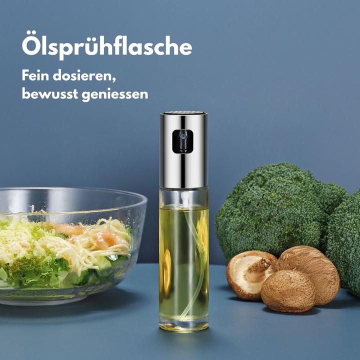 Actual product image Hermex Ölsprühflasche Ölzerstäuber Ölspender Ölflasche mit Zerstäuber (100 ml)