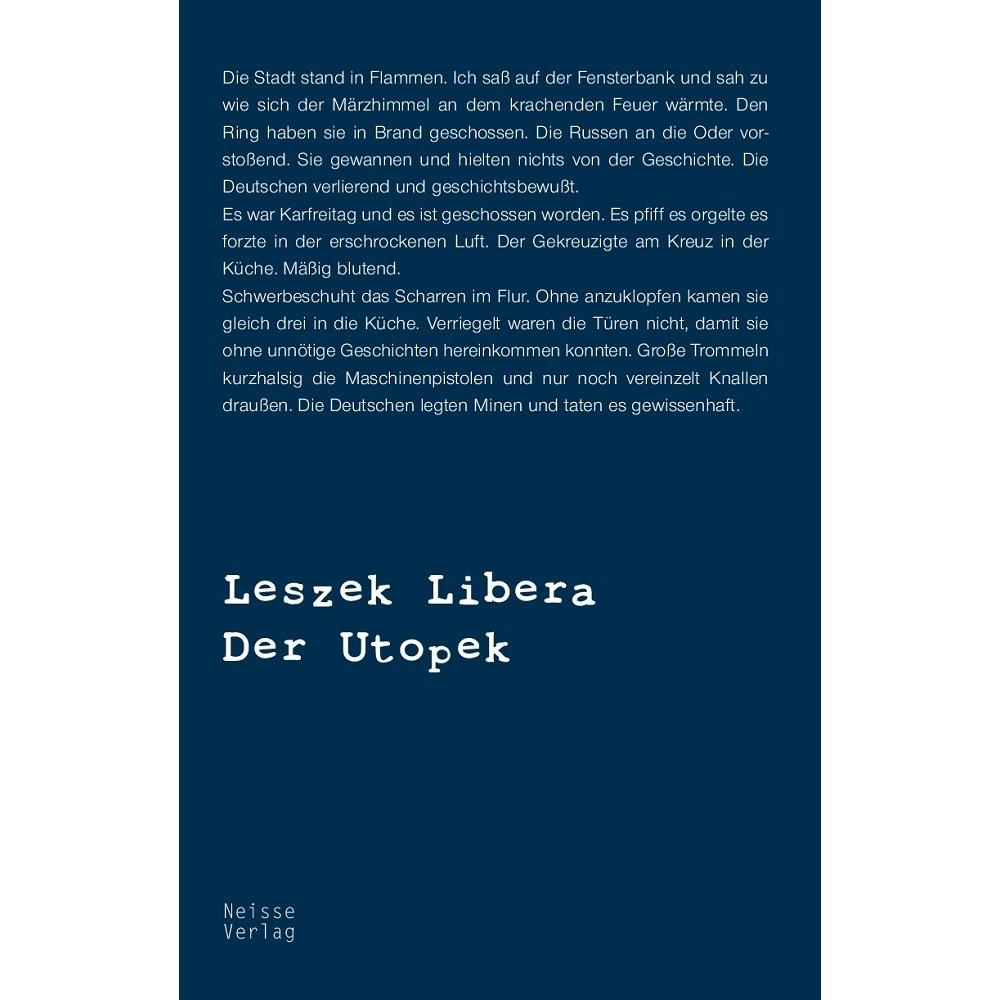 Der Utopek, Belletristik von Leszek Libera