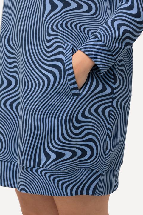 Actual product image Ulla Popken Wavy Printed Turtleneck Dress (46, 48)