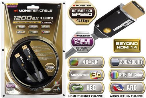 Actual product image Monster 1200hdexs HDMI (2 m)