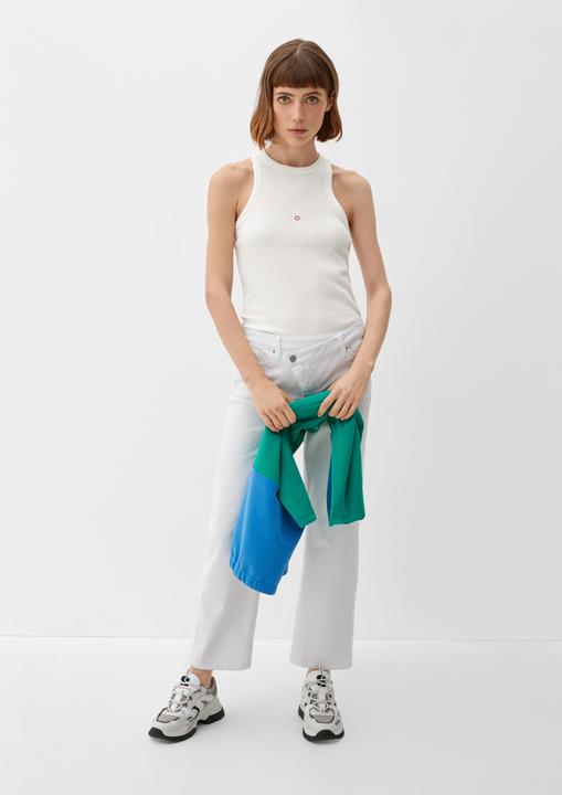 Actual product image S.Oliver T-Shirt Top mit Rippstruktur (42)