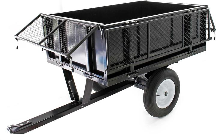 Produktbild Wiltec Kippanhänger 166,5x77,5x106cm 300kg Rasentraktor Kipper Kippmulde Garten (Rasentraktor)