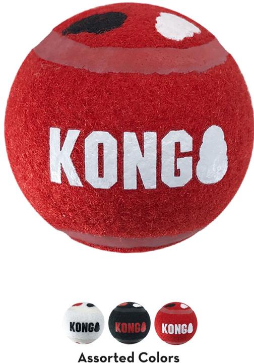 Image du produit KONG Signature Sport Balls 3-pack 5,5cm S - (KONGSKSB32E) (Jouet à balle chien)