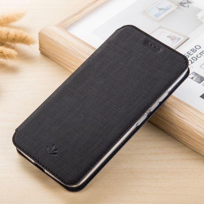 Leder Bookcover Hülle (Nokia 8 Sirocco)